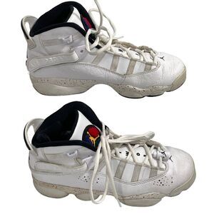 Nike Air Jordan‎ 6 Rings Confetti Youth Sneakers Size 7Y 323419-100 Shoes
